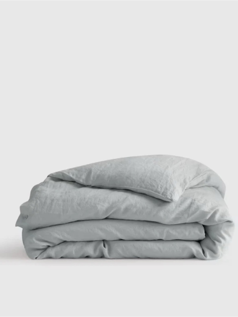 Quince European Linen Duvet Cover Mist King/Cal King (no shams)
